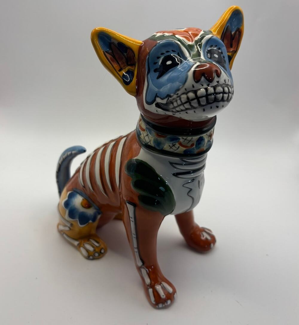 Blue Sky Clayworks Heather Goldminc Day of the Dead Dog Figurine 2020